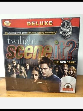 BRAND NEW SEALED Deluxe Twilight Scene It? The DVD Game, Board with Trivia Cards